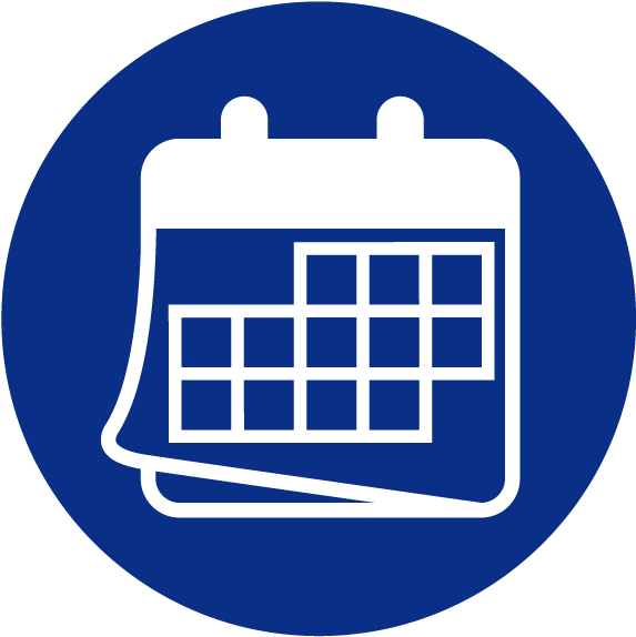 Blue Calendar Icon Clipart PNG