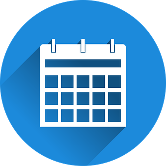 Blue Calendar Icon PNG