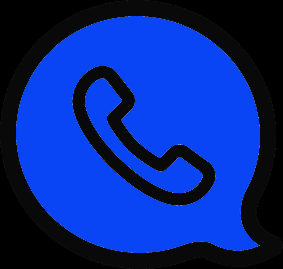 Blue Call Icon Graphic PNG