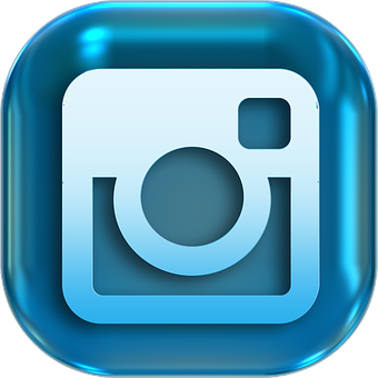 Blue Camera App Icon PNG