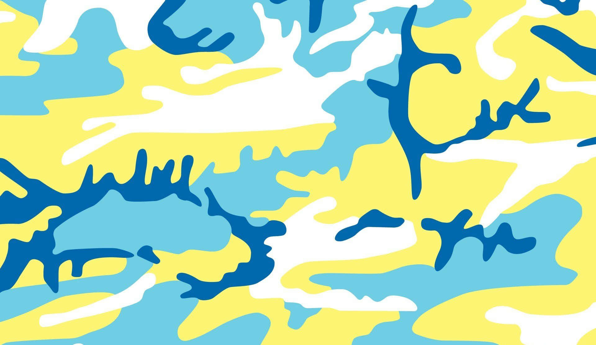 Forstærk enhver militærudseende med vores blå camo-mønster. Wallpaper