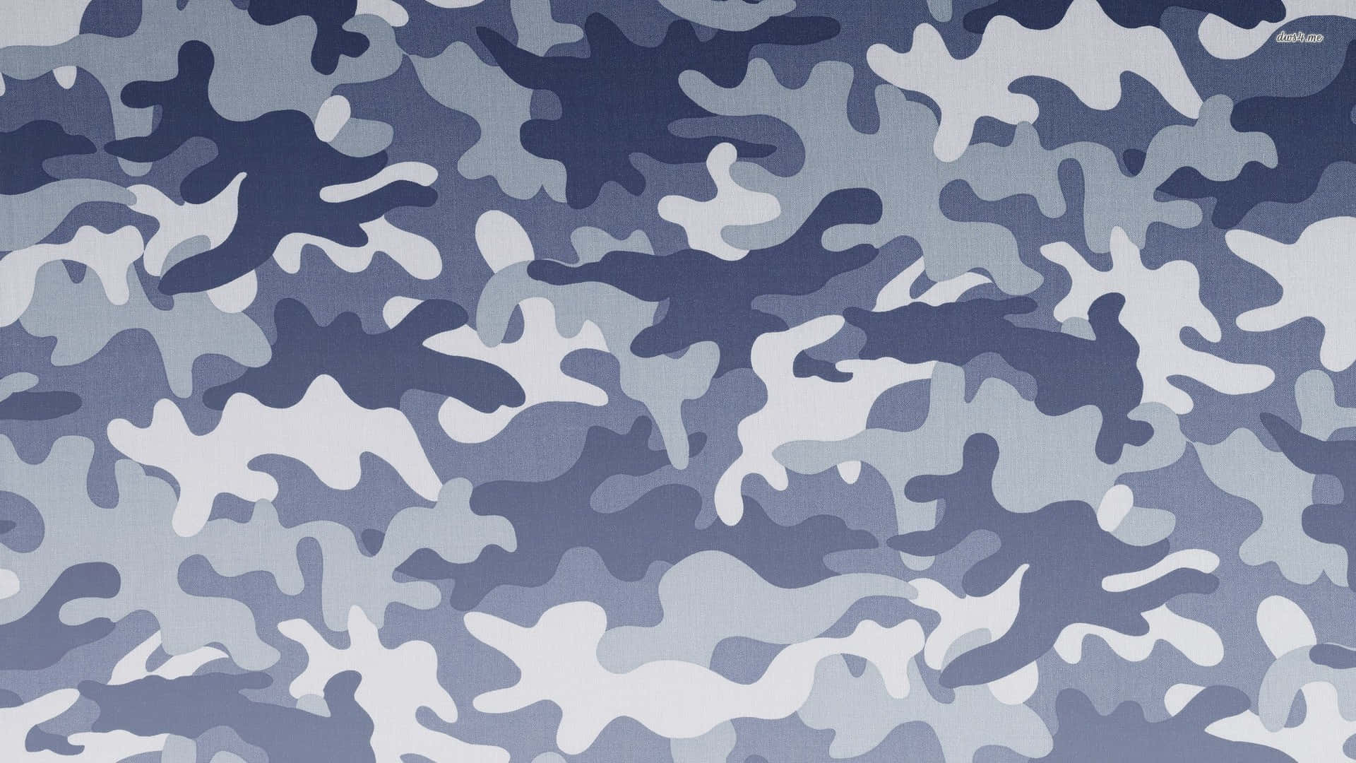 Enblå Och Vit Kamouflagemönster Wallpaper