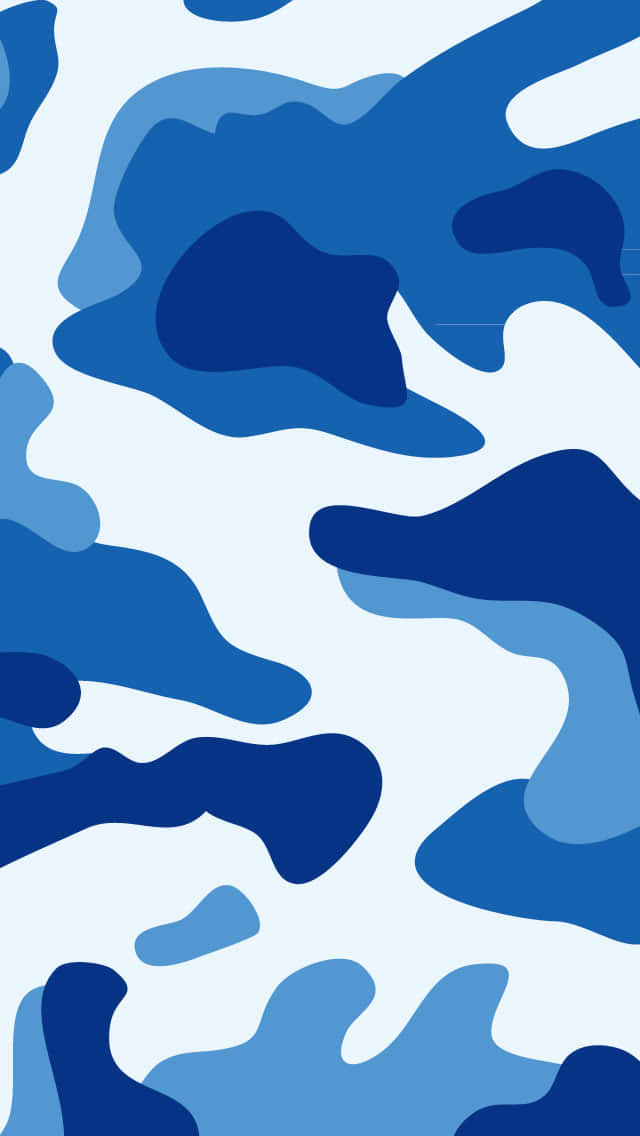 Spice up Your Wardrobe with Blue Camo Wallpaper