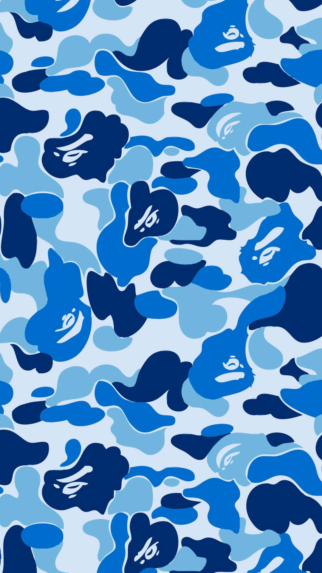Stand Out in Blue Camo Wallpaper