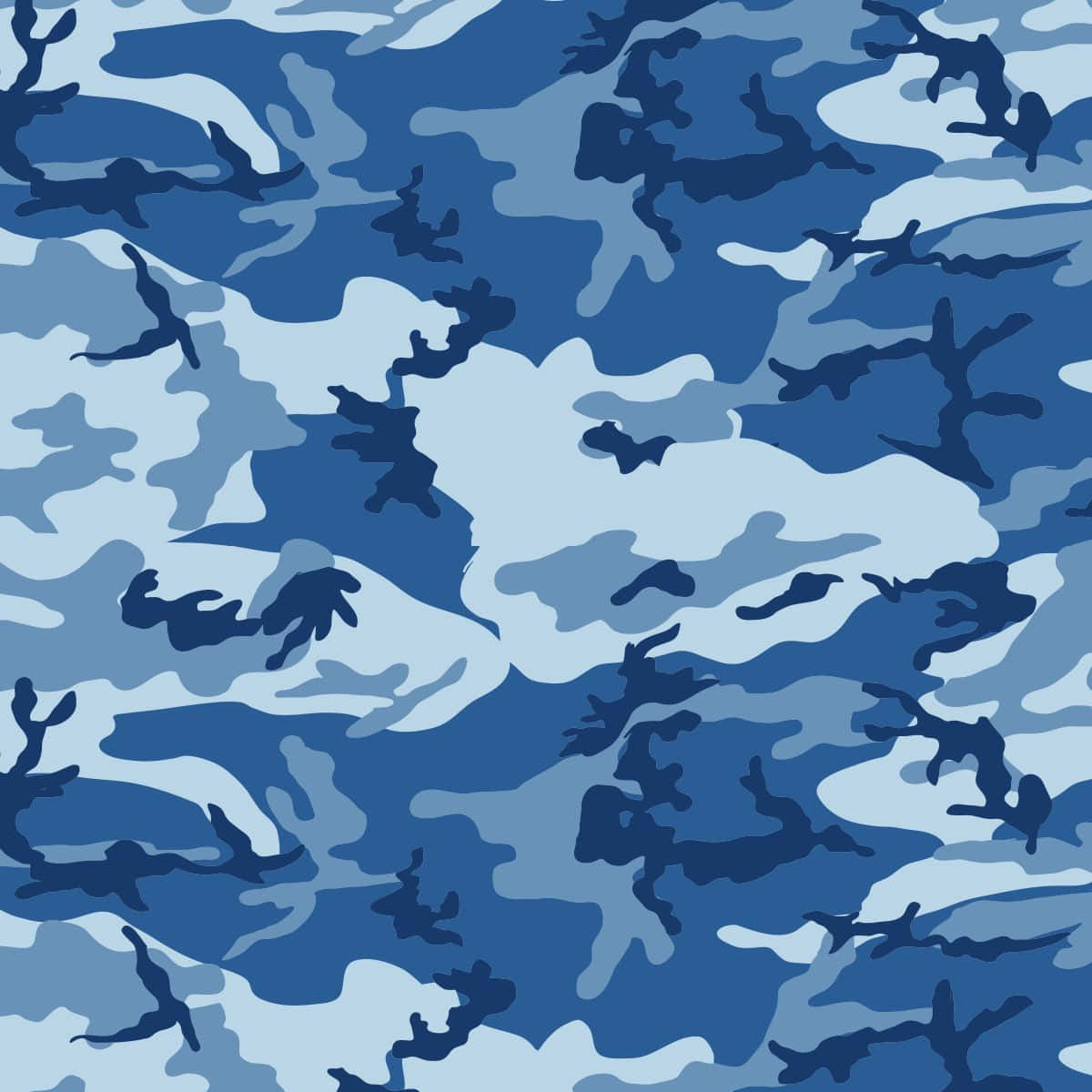 Bold and Edgy, Blue Camo Wallpaper