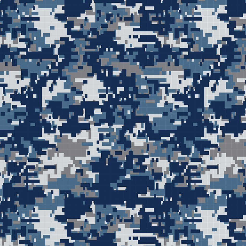 Stylize Your Look with Blue Camo Wallpaper