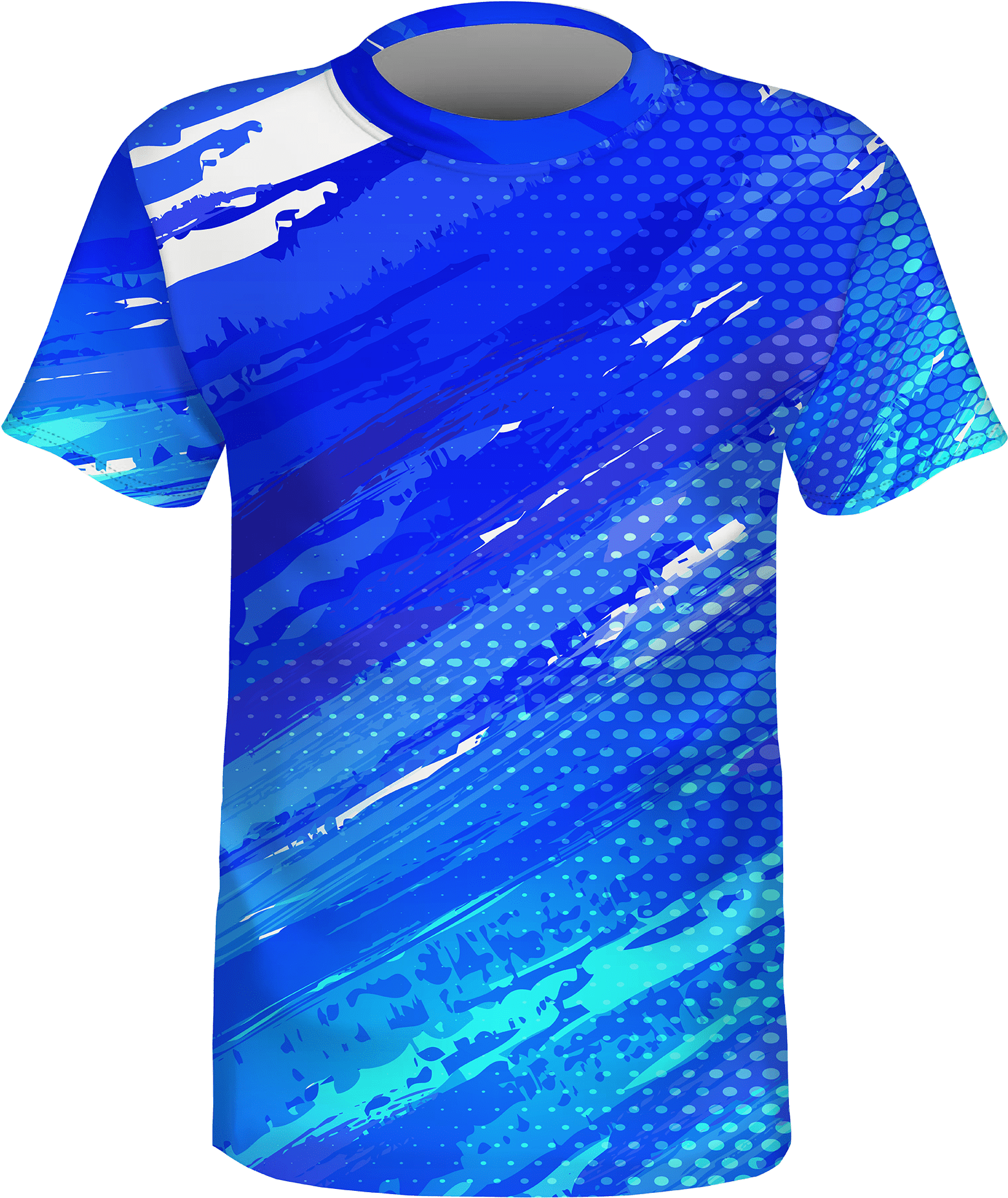 Blue Camouflage Sports Jersey Design PNG