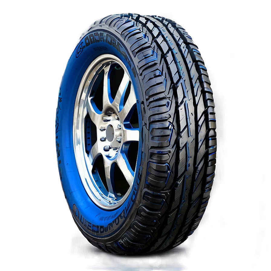 Blue Car Wheel Png 06122024 PNG