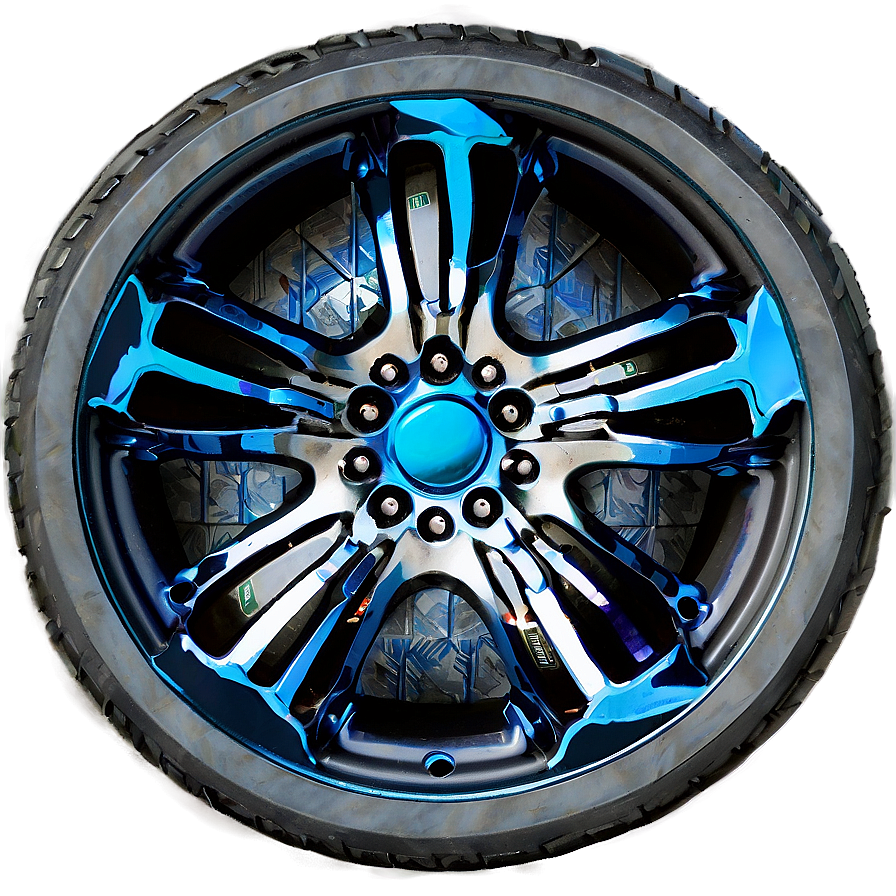 Blue Car Wheel Png Npp PNG