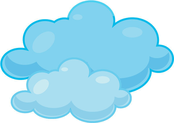 Blue Cartoon Clouds Clipart PNG