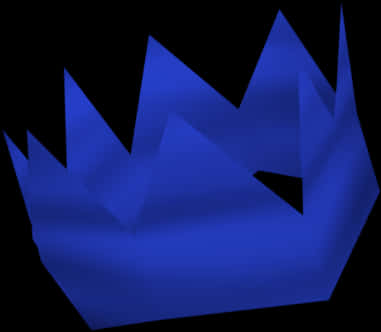 Blue Cartoon Crown Graphic PNG