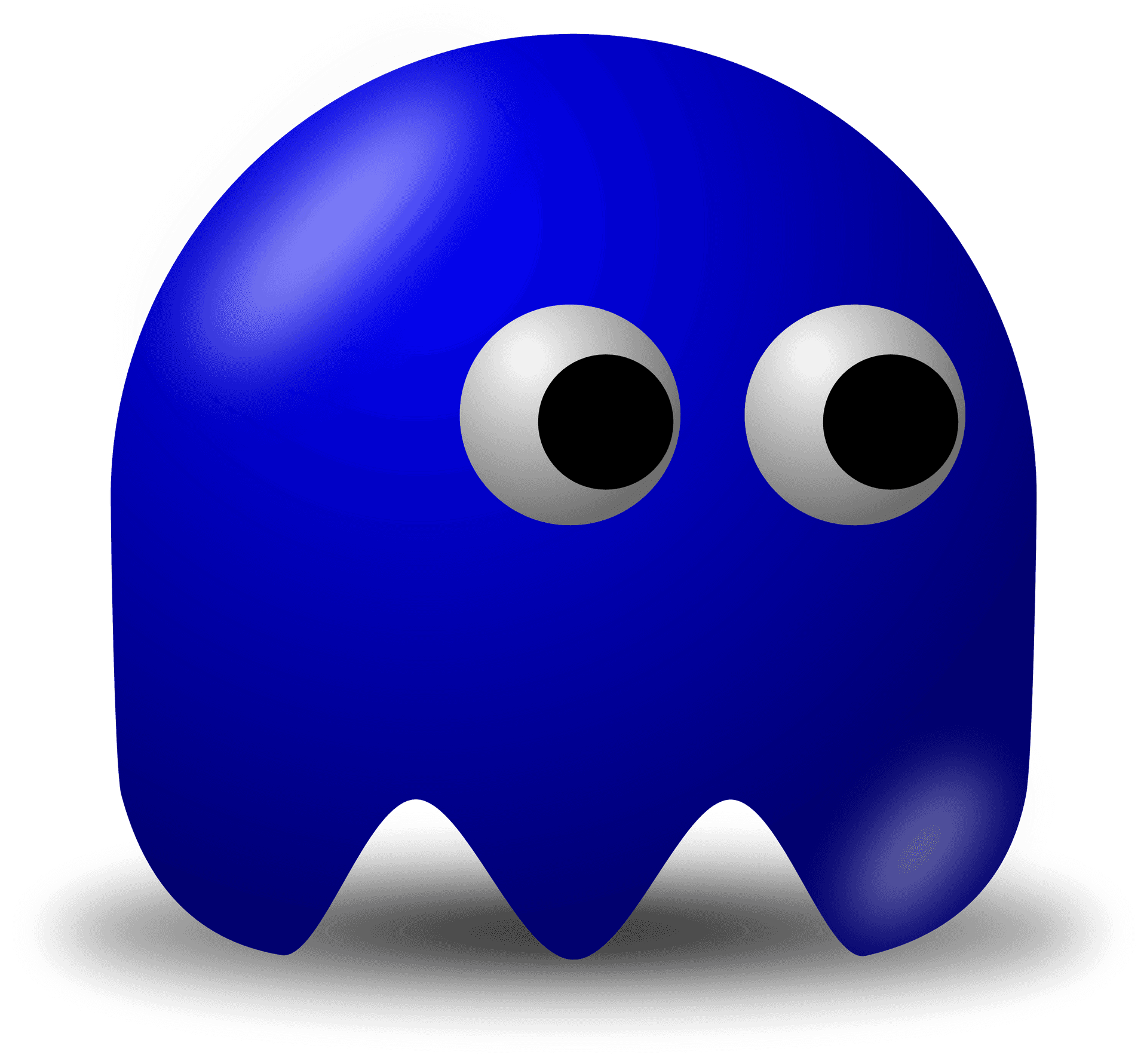 Blue Cartoon Ghost Graphic PNG