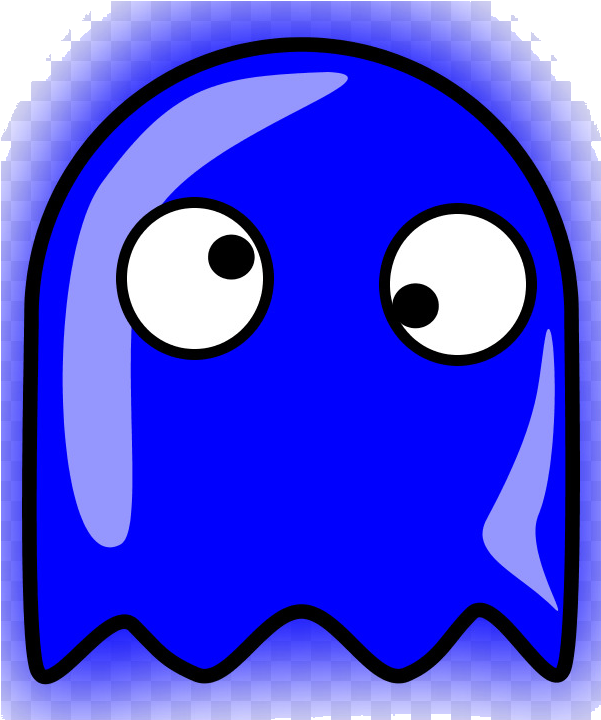 Download Blue Cartoon Ghost | Wallpapers.com