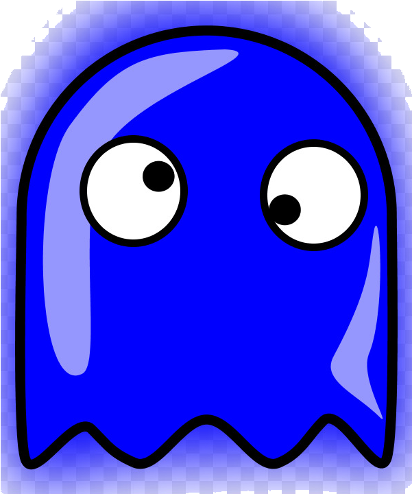 Blue Cartoon Ghost PNG