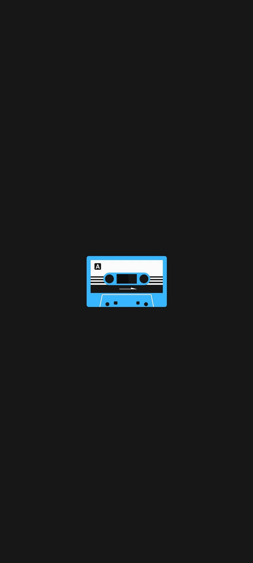 Blue Cassette Tape Oneplus 9r Wallpaper