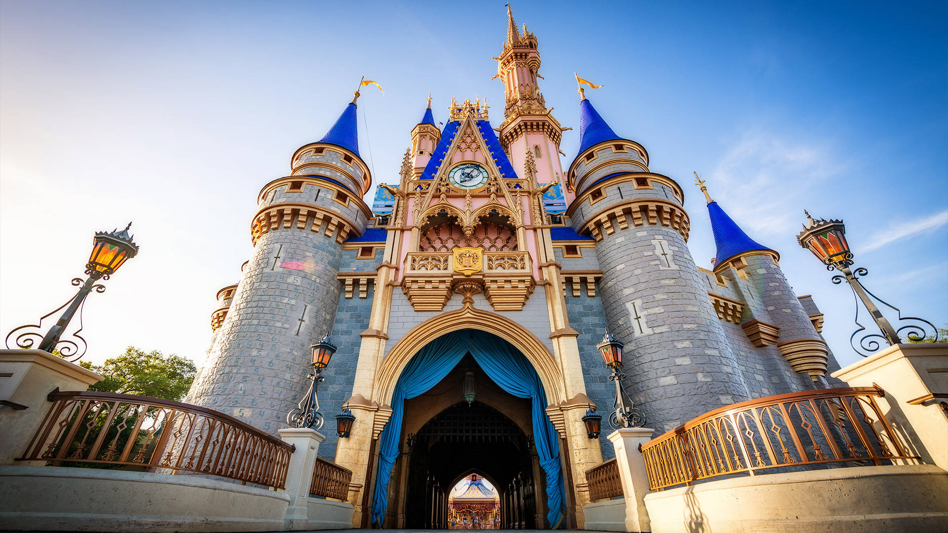 Blue Castle Walt Disney World Desktop Background