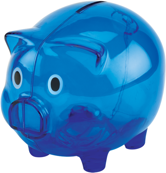 Download Blue Ceramic Piggy Bank | Wallpapers.com