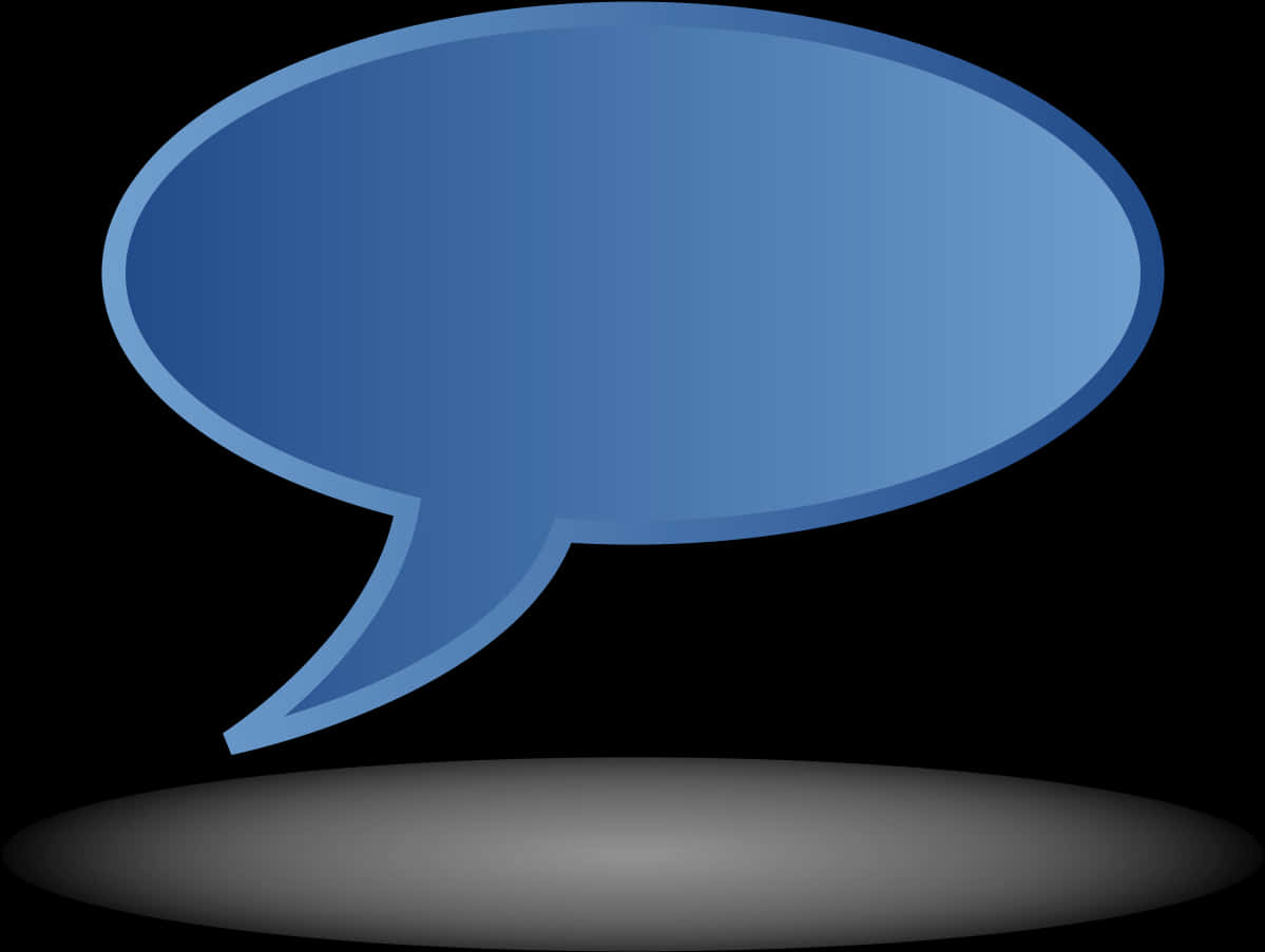 Blue Chat Bubble Graphic PNG