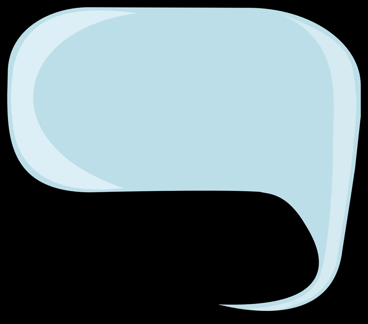 Blue Chat Bubble Graphic PNG