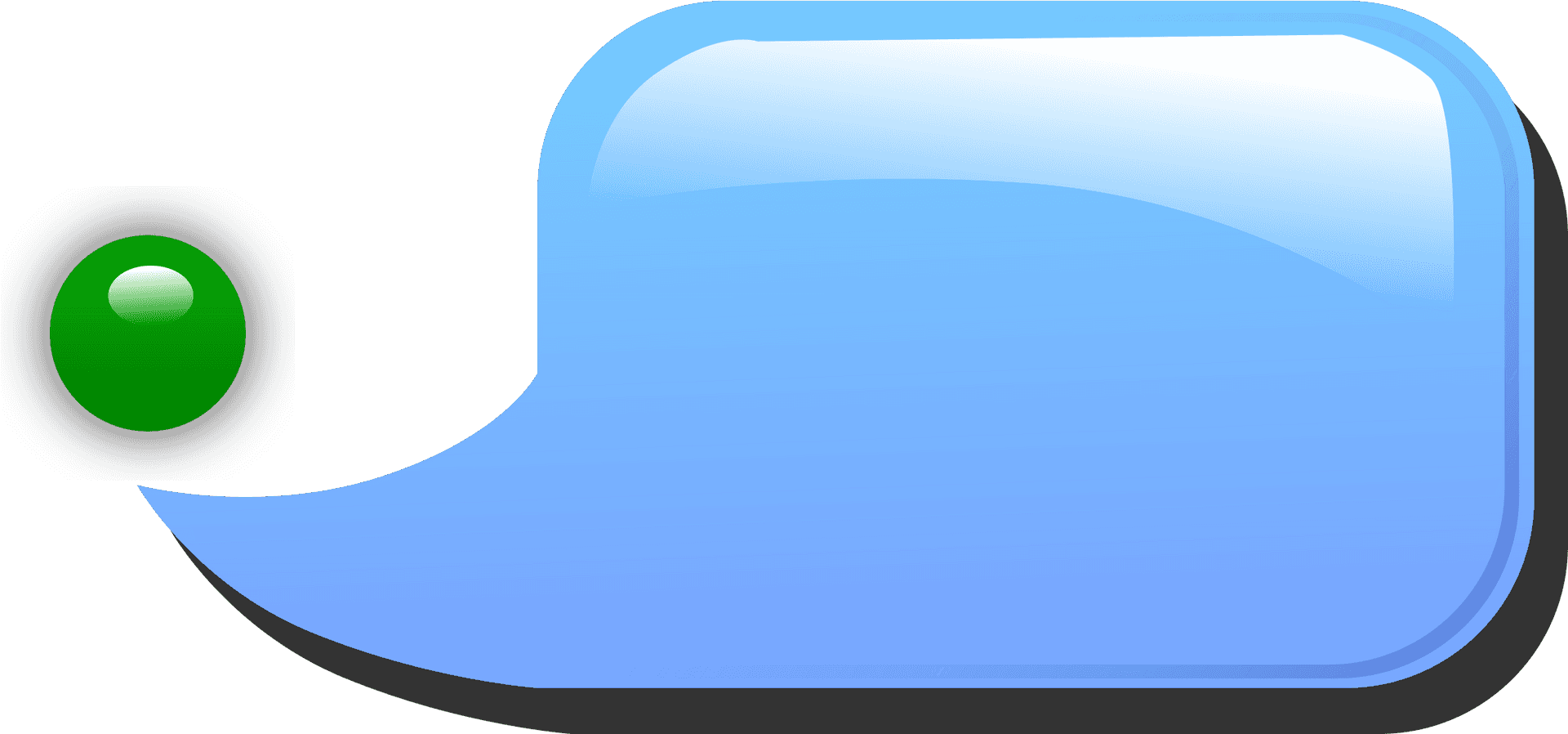 Blue Chat Bubble Icon PNG