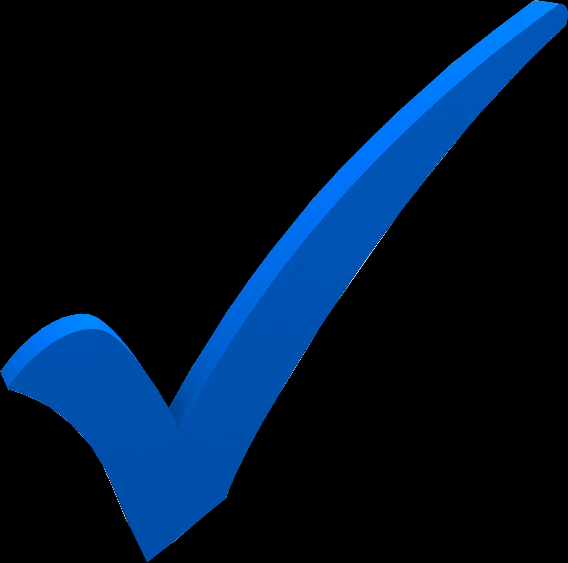 Blue Check Mark Graphic PNG