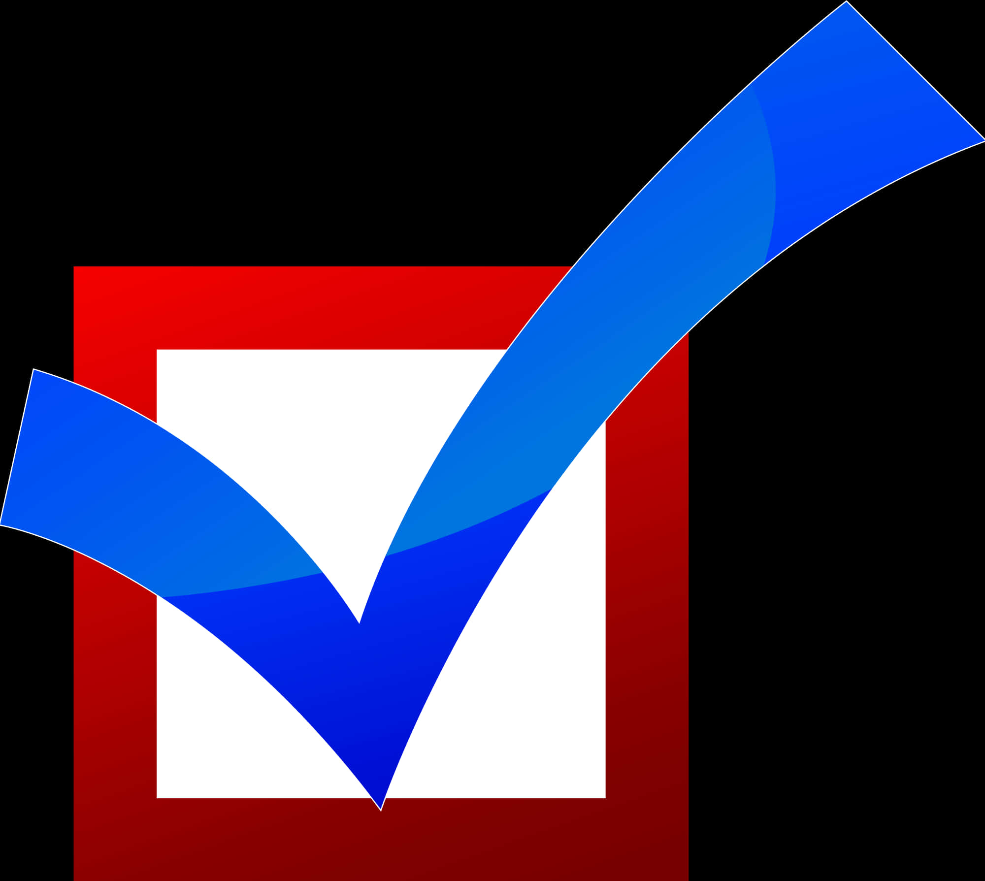Blue Checkmark Graphic PNG