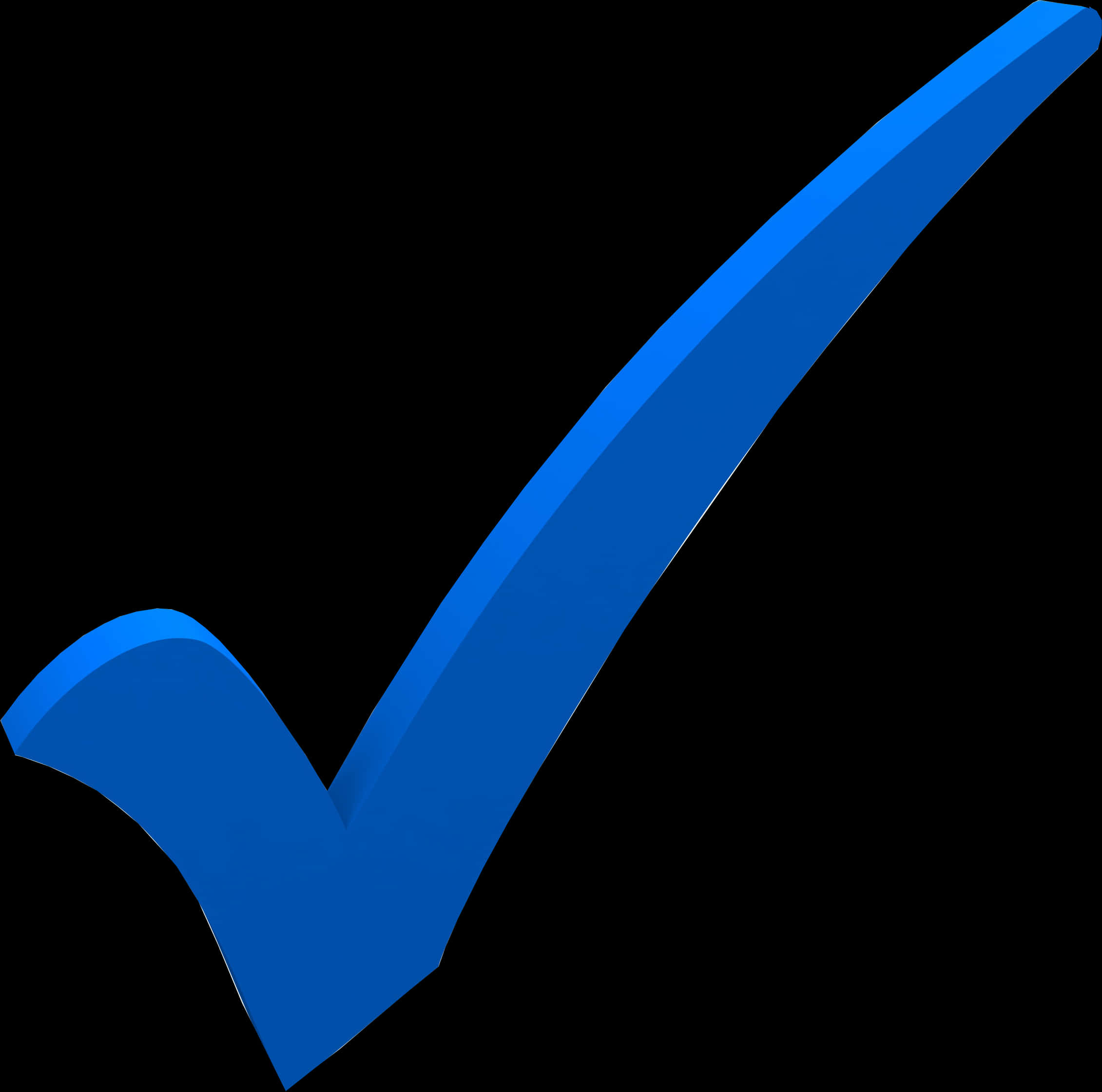 Blue Checkmark Graphic PNG