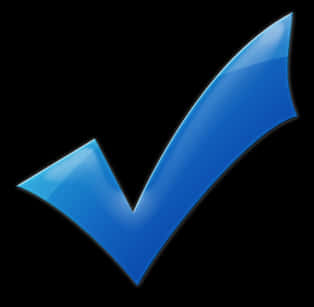 Blue Checkmark Graphic PNG