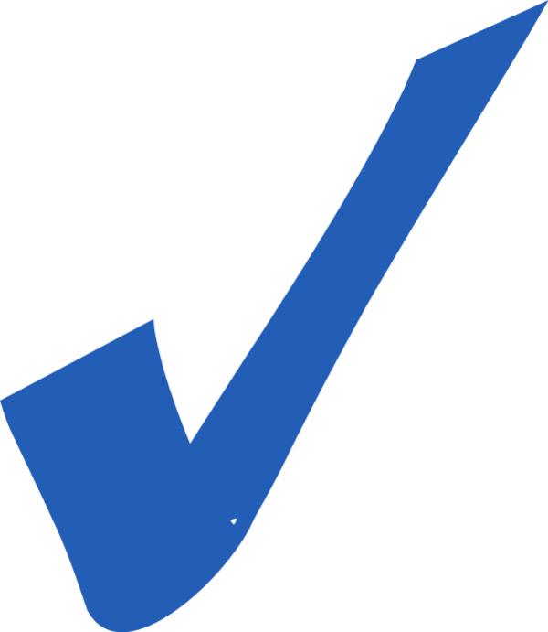 Blue Checkmark Graphic PNG