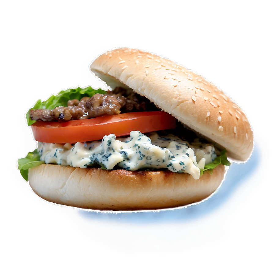 Download Blue Cheese Beef Burger Png Lui | Wallpapers.com