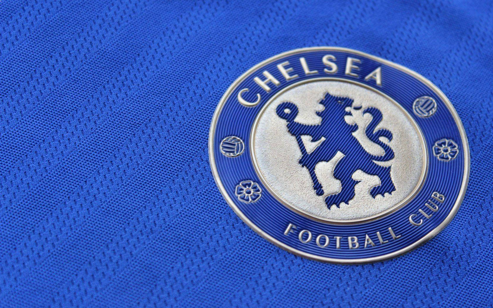 Blue Chelsea Fc Logo Close Up Wallpaper