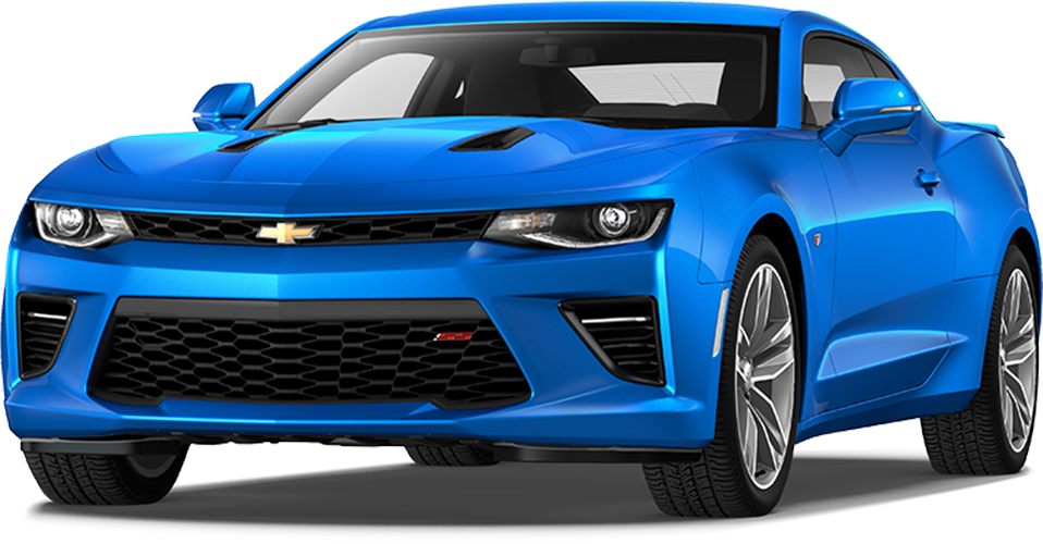 Download Blue Chevrolet Camaro S S Angled View | Wallpapers.com