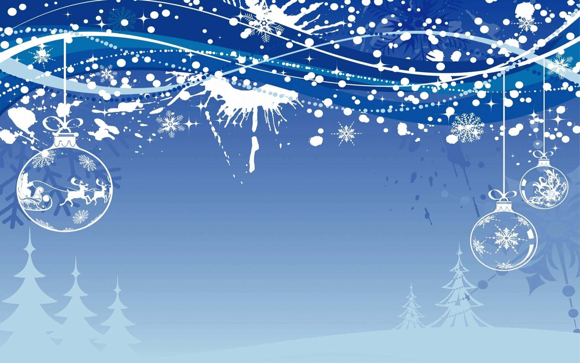 Blue Christmas Powerpoint Wallpaper
