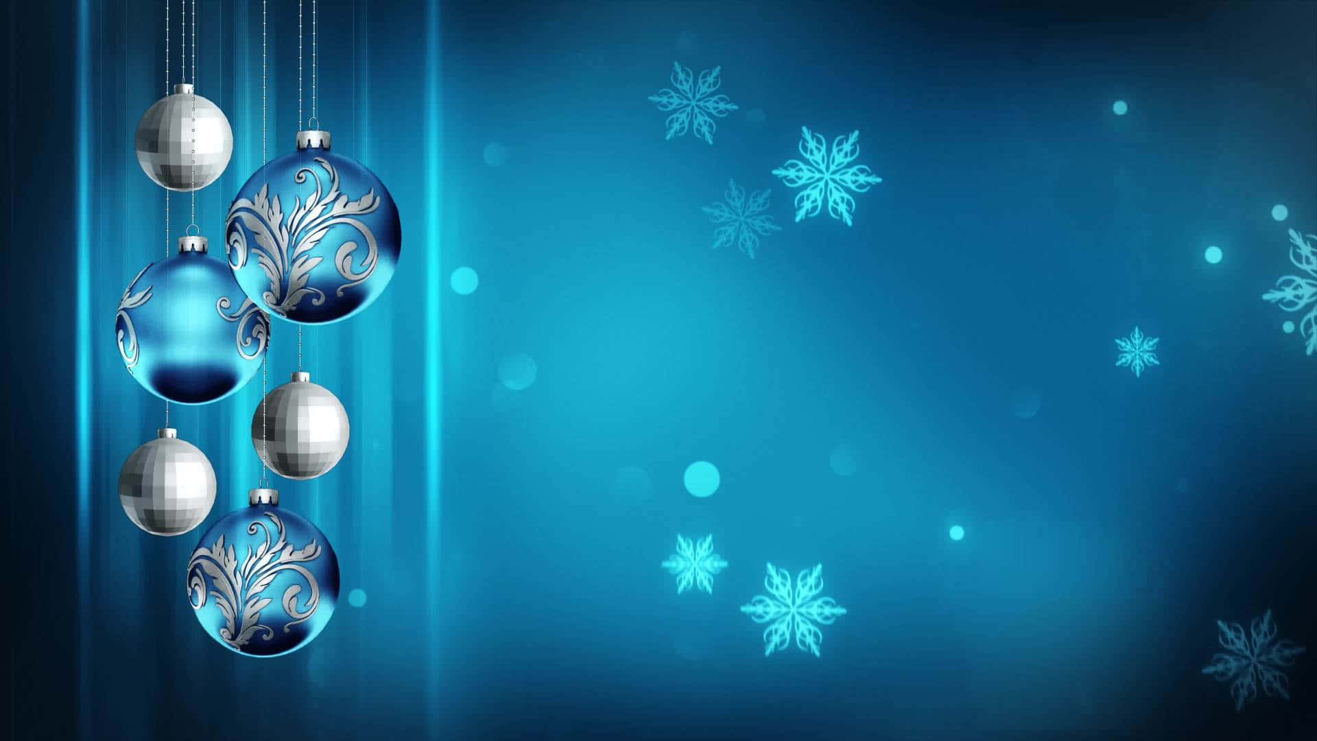 Blue Christmas HD wallpaper