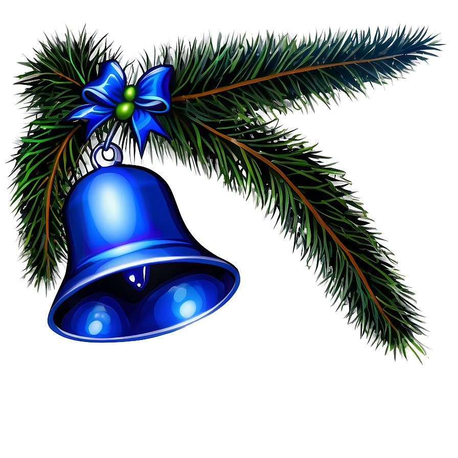 Blue Christmas Bells Png 06122024 PNG