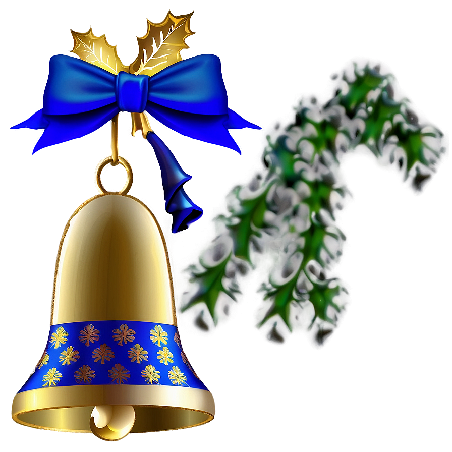 Blue Christmas Bells Png 06122024 PNG