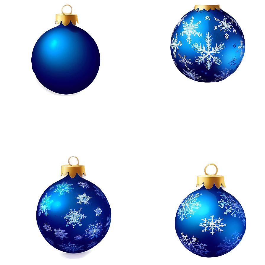 Download Blue Christmas Ornaments Png 05252024 | Wallpapers.com