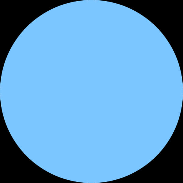 Blue Circle Black Background PNG