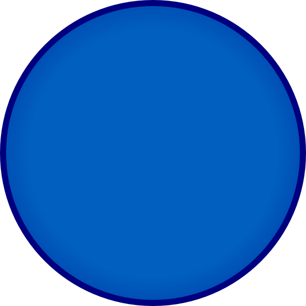 Blue Circle Simple Graphic PNG