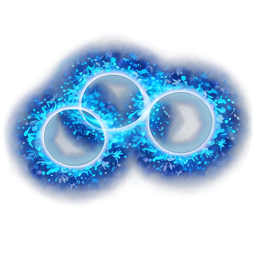 Blue Circle With Particles Png 05252024 PNG