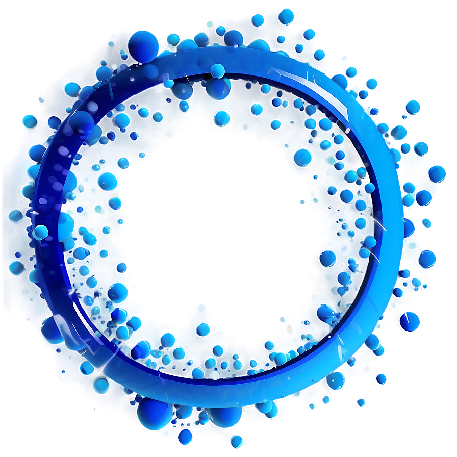 Blue Circle With Particles Png 83 PNG