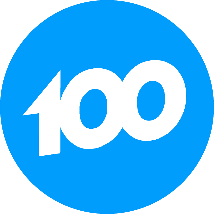 Blue Circle100 Emoji PNG
