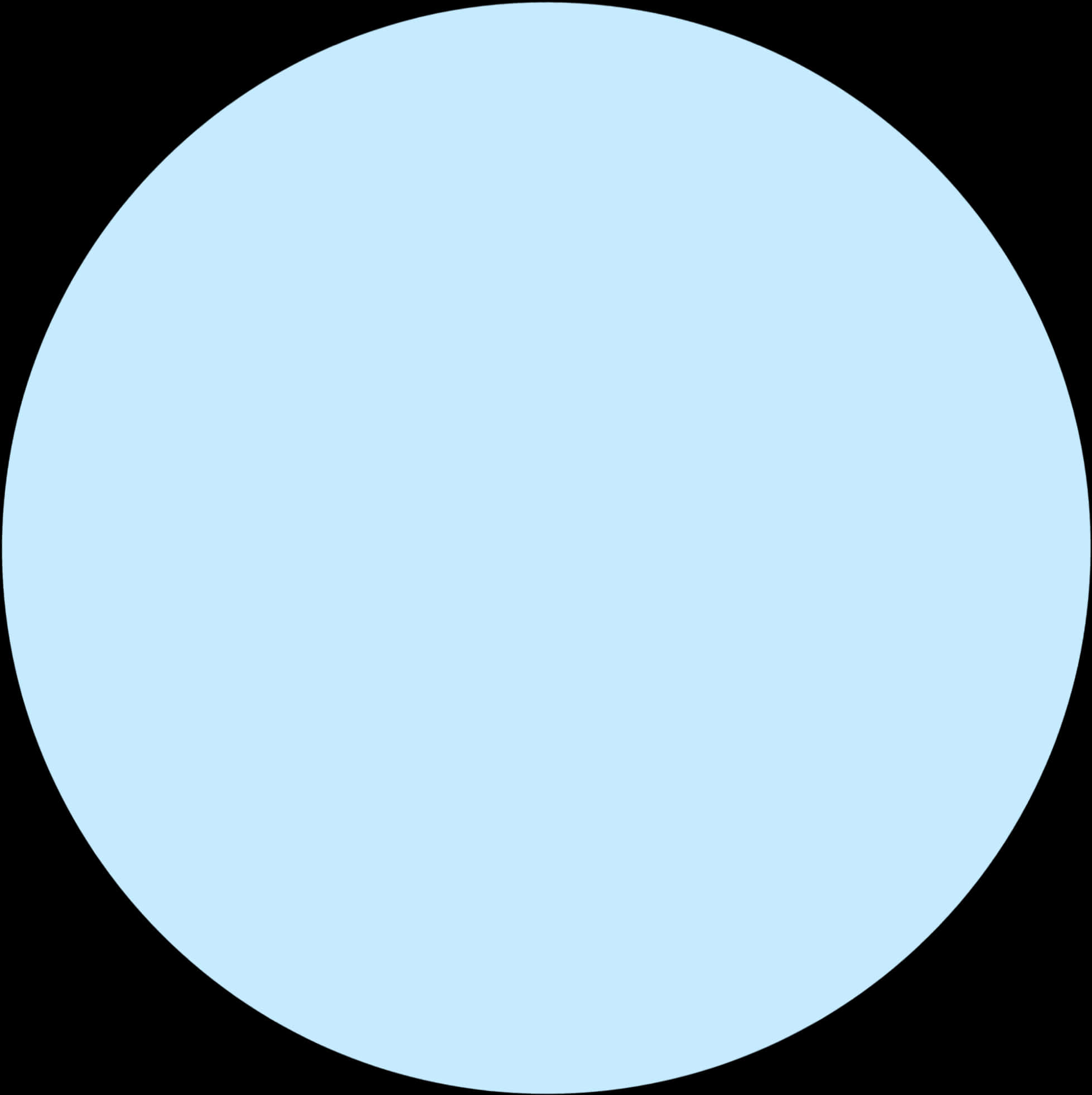 Blue Circleon Black Background PNG