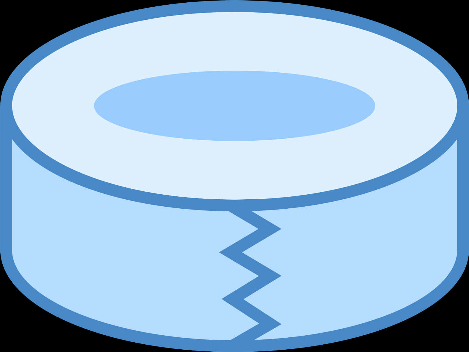 Blue Circular Object Illustration PNG