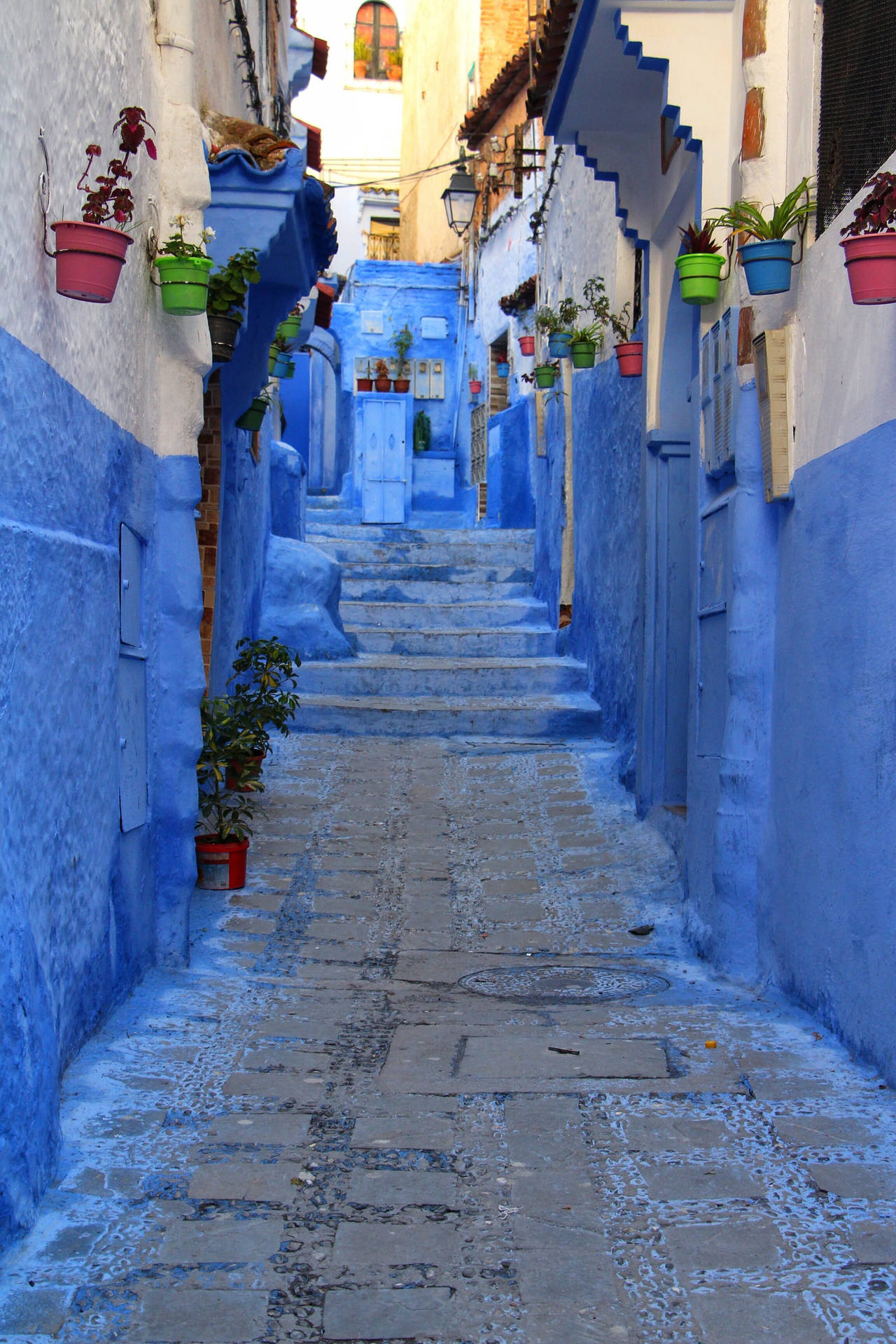 Blue City In Morocco Wallpaper