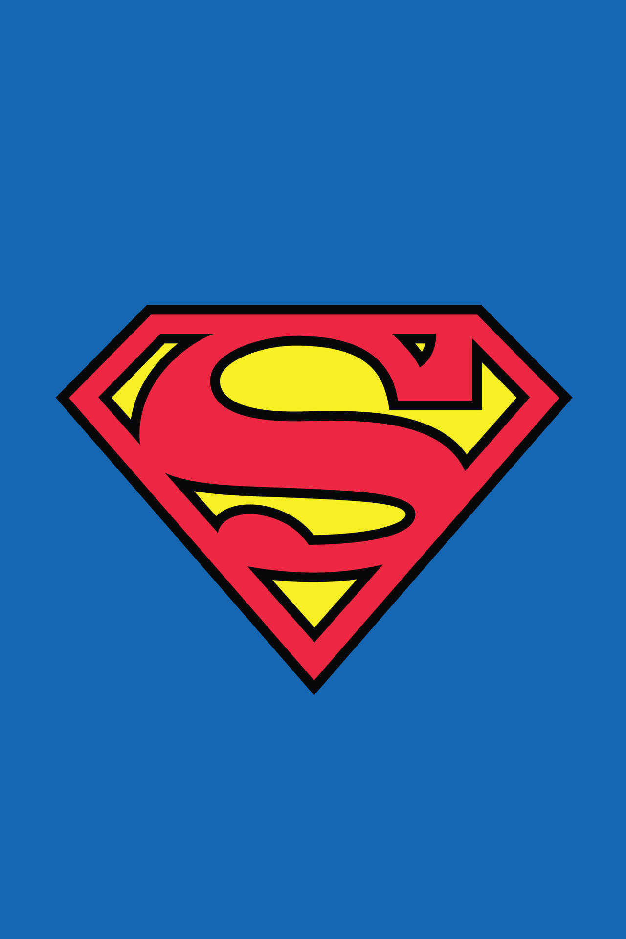 Blå klassisk Superman iPhone tapet Wallpaper