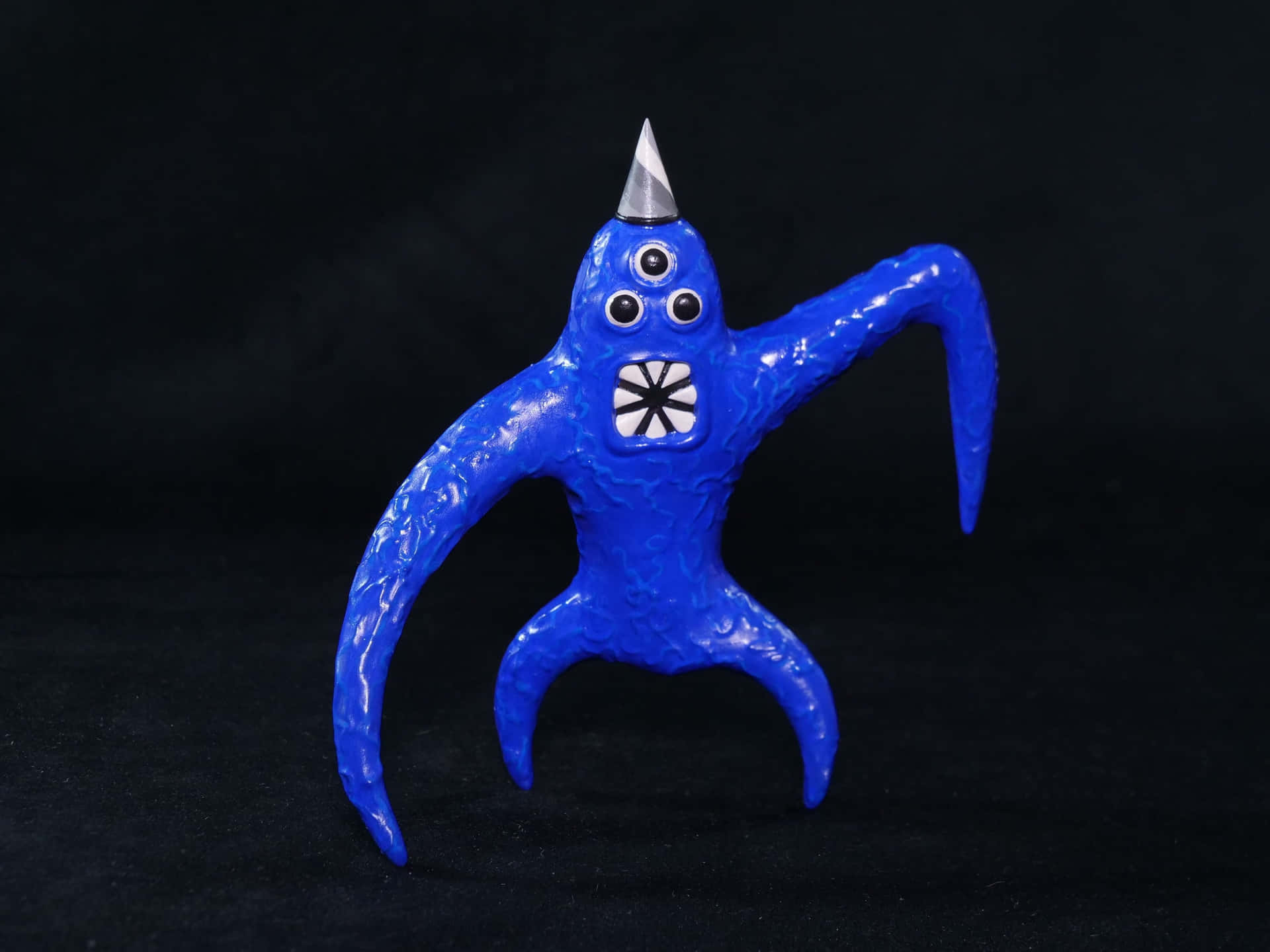Blue Clay Octopus Figure Wallpaper