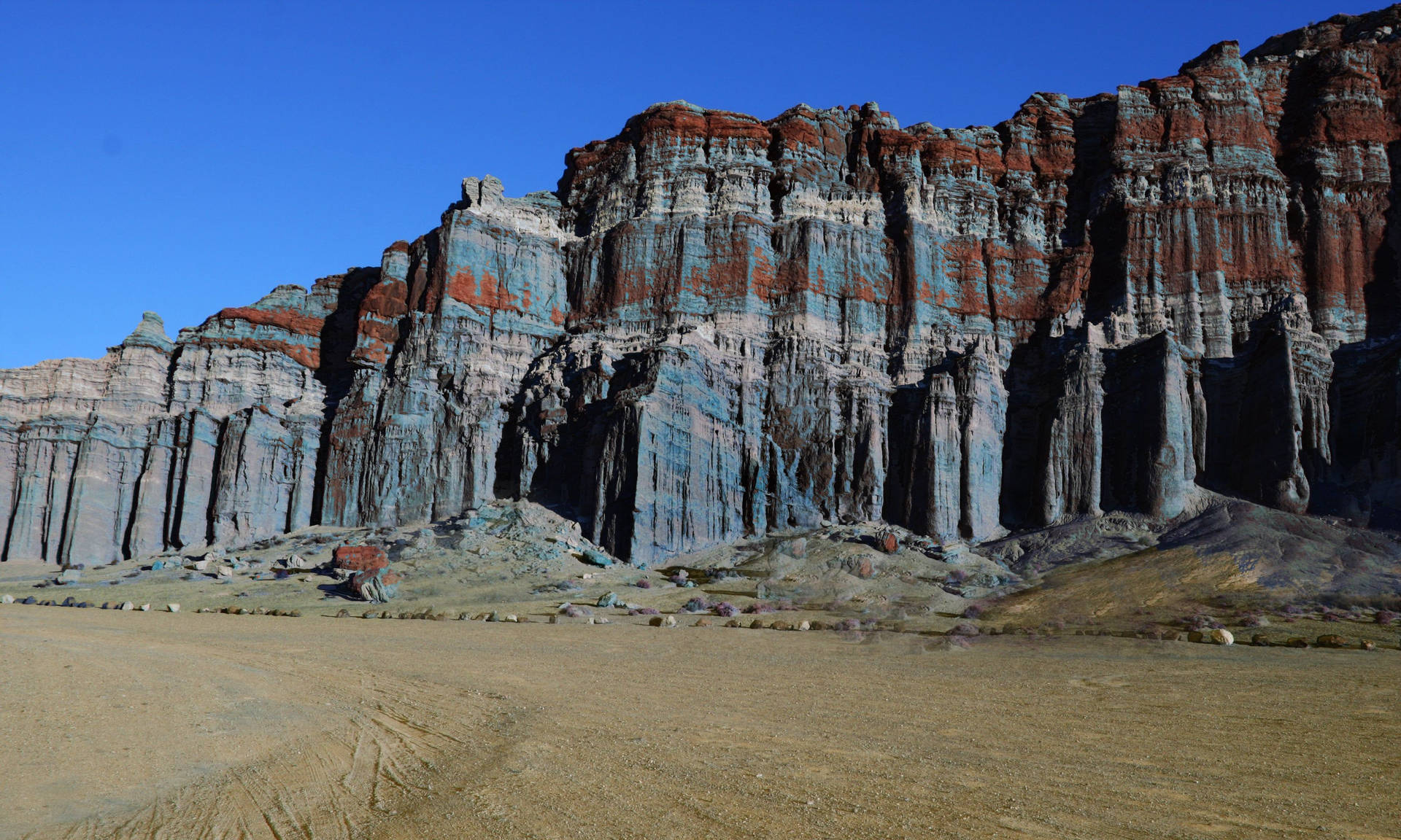 Acantiladosazules En El Cañón Red Rock Fondo de pantalla