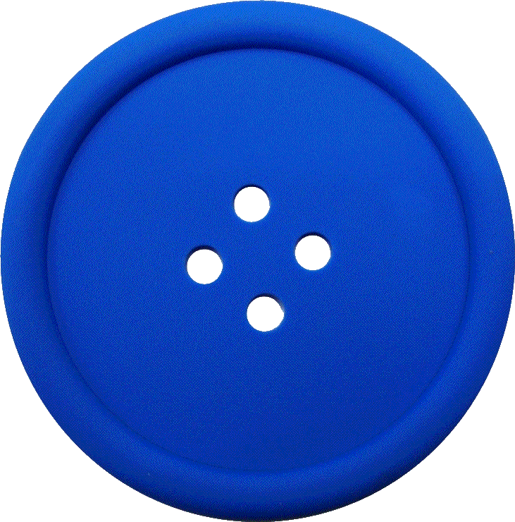 Blue Clothing Button PNG