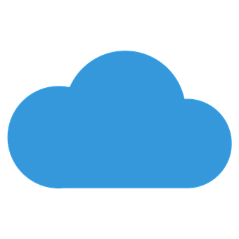 Blue Cloud Icon PNG